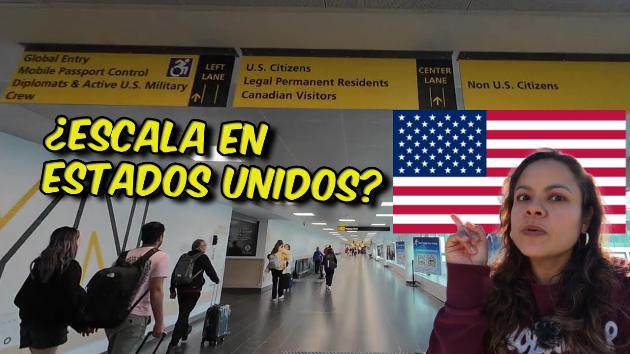 ESCALA en ESTADOS UNIDOS PASO a PASO 2025🗺️✈️ aeropuerto vuelo con escala.