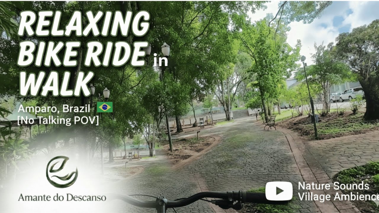 Relaxing Bike Ride in Amparo, Brazil 🇧🇷 | Pedal Relaxante [No Talking POV]