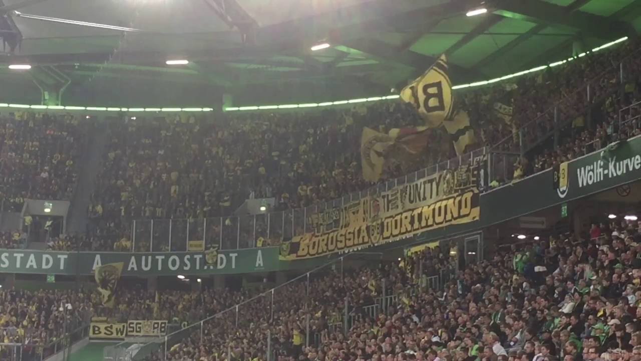 BVB-Fans in Wolfsburg + Kuba in die Kurve 20.09.16