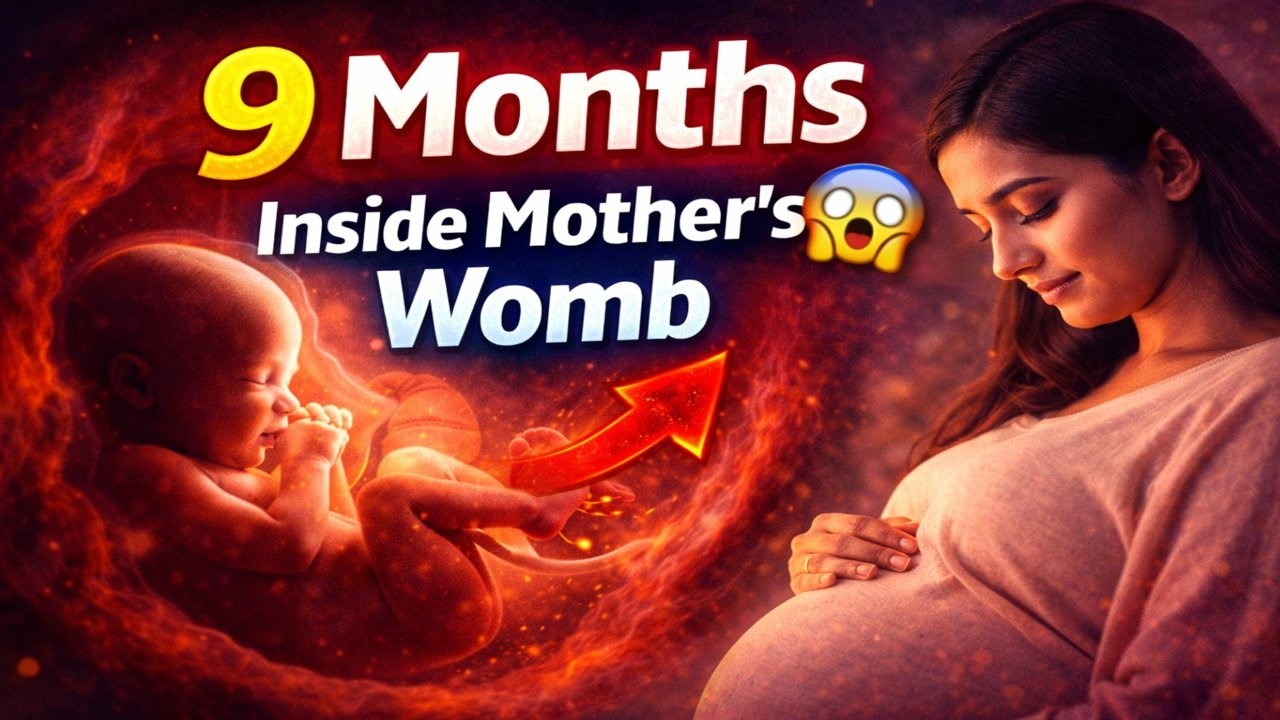 9 Months Inside Mother’s Womb 😱 | Baby Ka 9 Mahine Ka Safar | Shocking Pregnancy Facts Explained