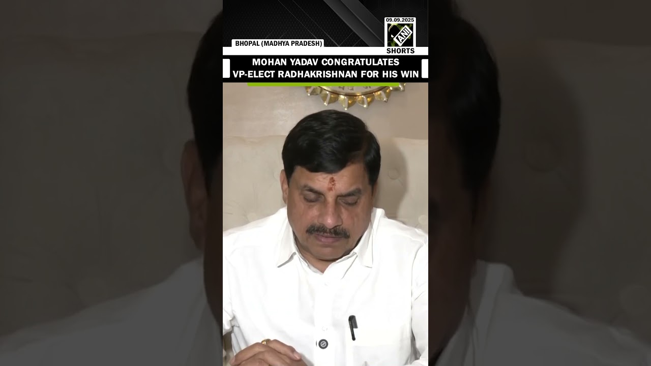 MP CM Mohan Yadav congratulates VP-elect CP RadhaKrishnan for his win