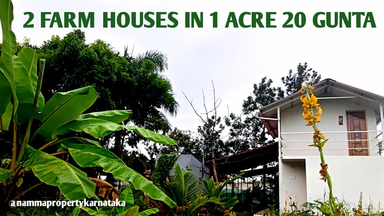2 FARM HOUSES IN 1 ACRE 20 GUNTA