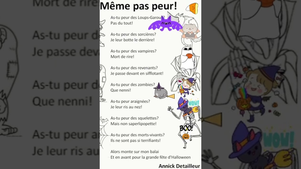 M&ecirc;me pas peur ! | Annick Detailleur | po&eacute;sie🧛&zwj;♀️🧛&zwj;♀️🧛&zwj;♀️🧛&zwj;♀️