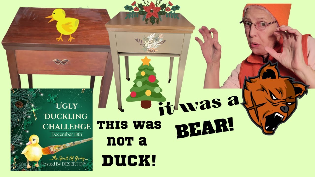 Repurpose a 70's Sewing cabinet into a Crafter's Cart, #uglyducklingchallenge, The Spirit of giving