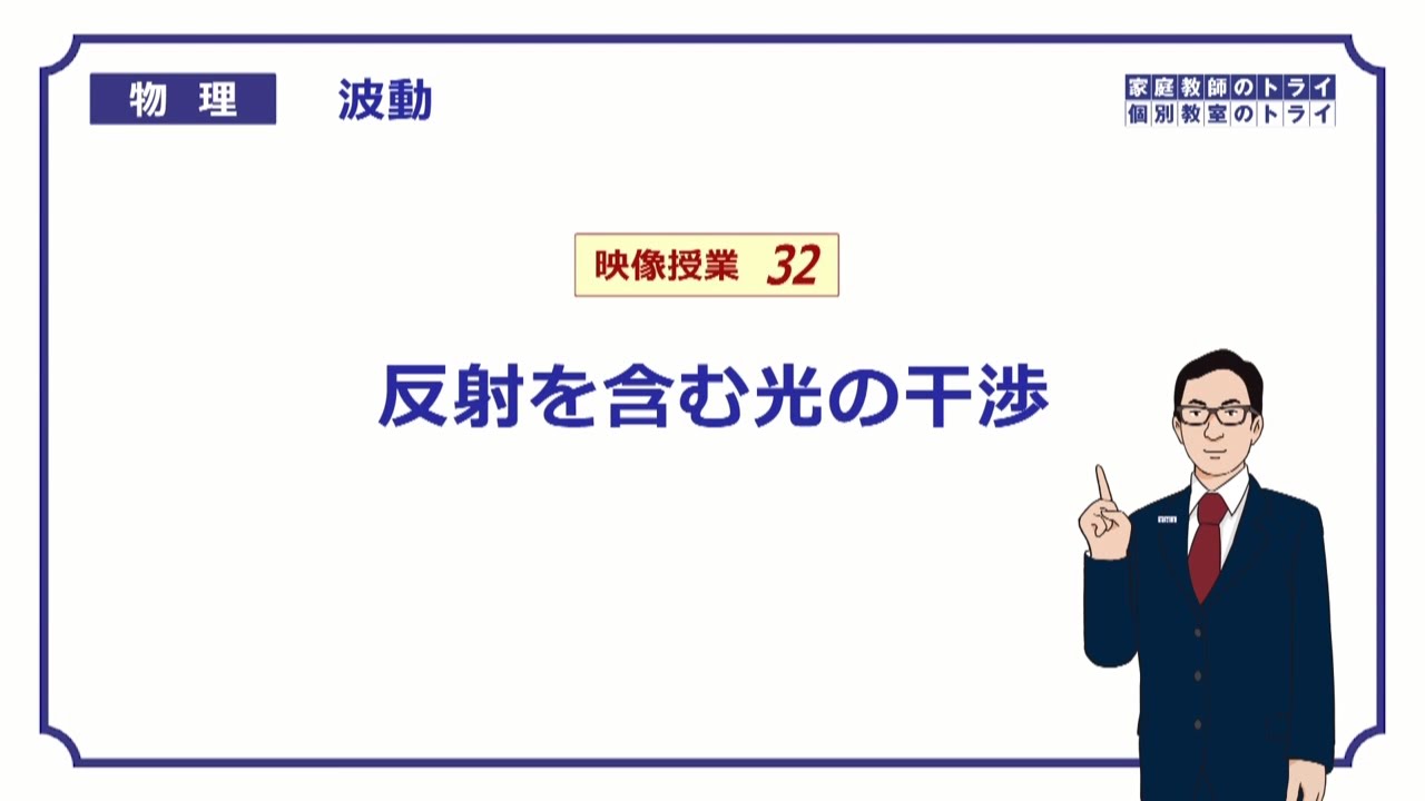 【高校物理】　波動32　反射を含む光の干渉　（２２分）
