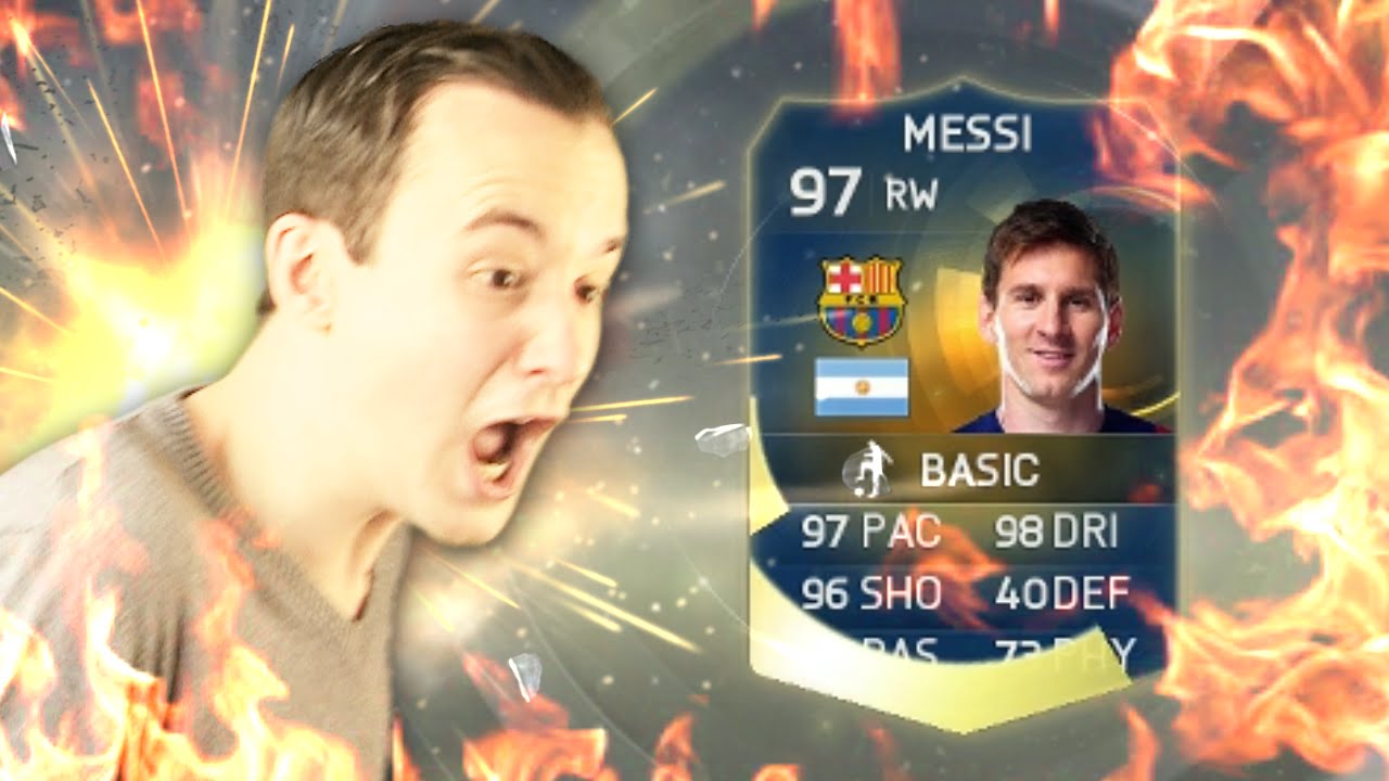 TOTS MESSI IN FIFA 15 PACK OPENING WITH SISTER!!