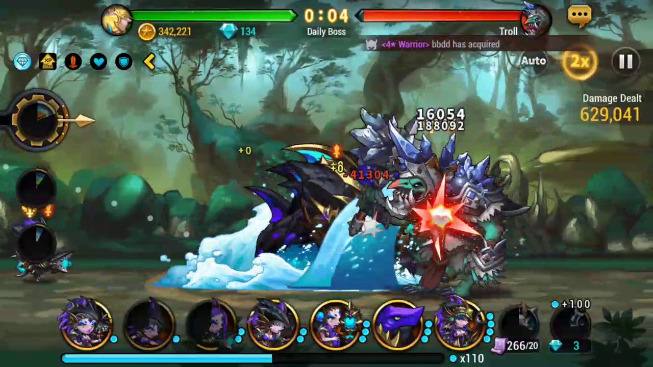 Seven Guardians daily boss troll 6*- 3* gear clear