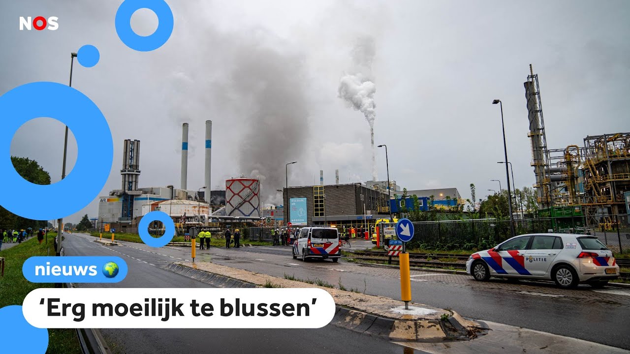 Brand bij grote afval-oven in Rotterdam zorgt voor problemen