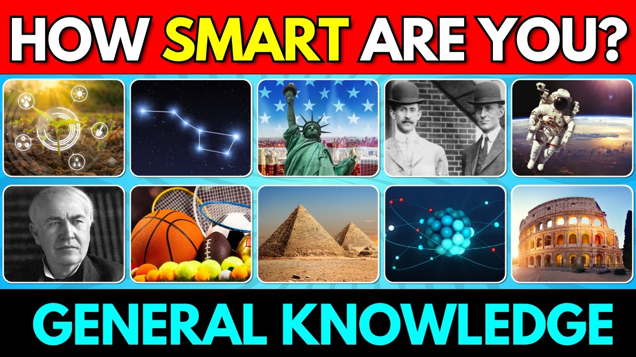 How Smart Are You? 😏 | 50 General Knowledge Questions Quiz 🤓