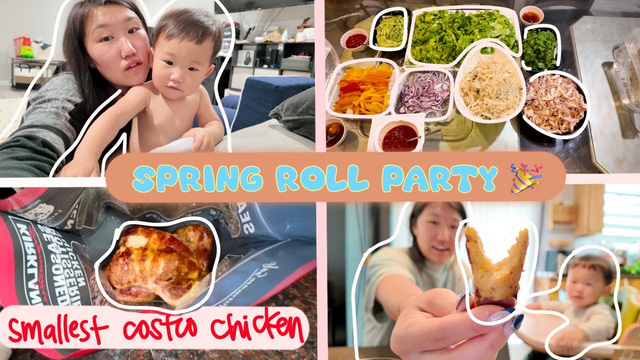 SAHM w/ 13M Old- Spring Roll Party with Family, Cilantro Tree??