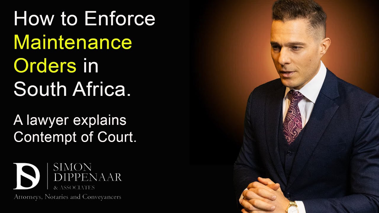 How to Enforce Maintenance Orders in South Africa | Contempt of Court Explained