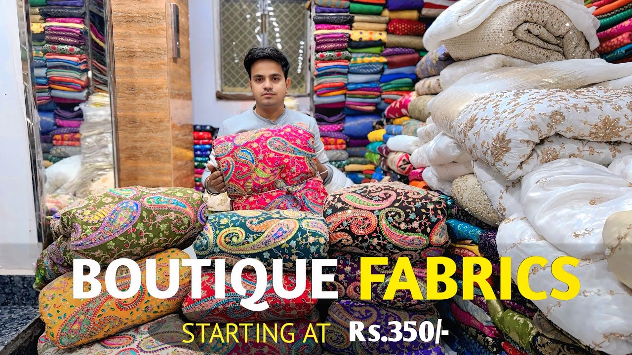 Cheapest Market for Designer Fabrics Shanti Mohalla Delhi | Shanti Mohalla Market | Boutique Fabrics
