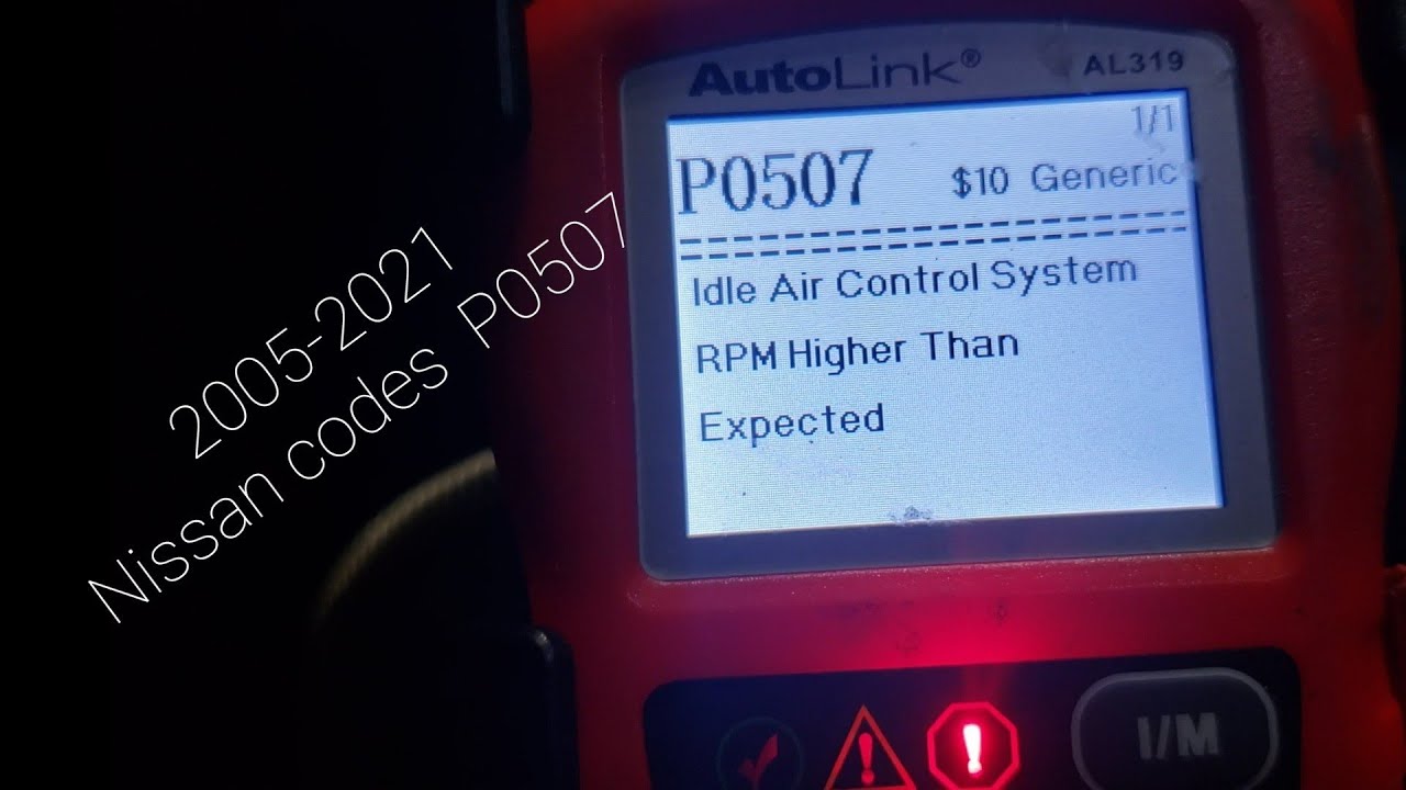 NISSAN code P0507 after cleaning throttle body.