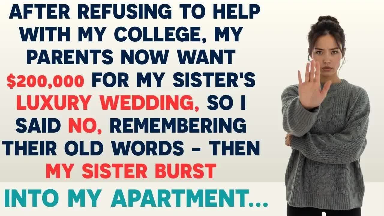 After Refusing To Help Pay For My College Parents Expect Me To Give $200,000 For Sister's Weddin