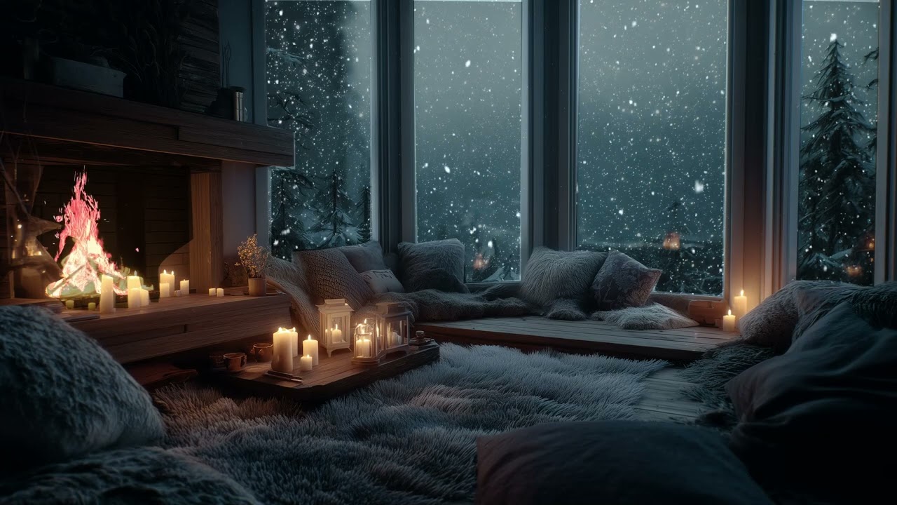 Piano Notes Hanging in Warm Firelight | Deep Relaxation Music 🎹🔥✨