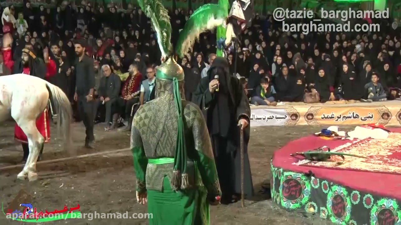 تعزیه شهادت حضرت علی اکبر (ع) محرم 98 قسمت کبوتر خوانی روستای برغمد