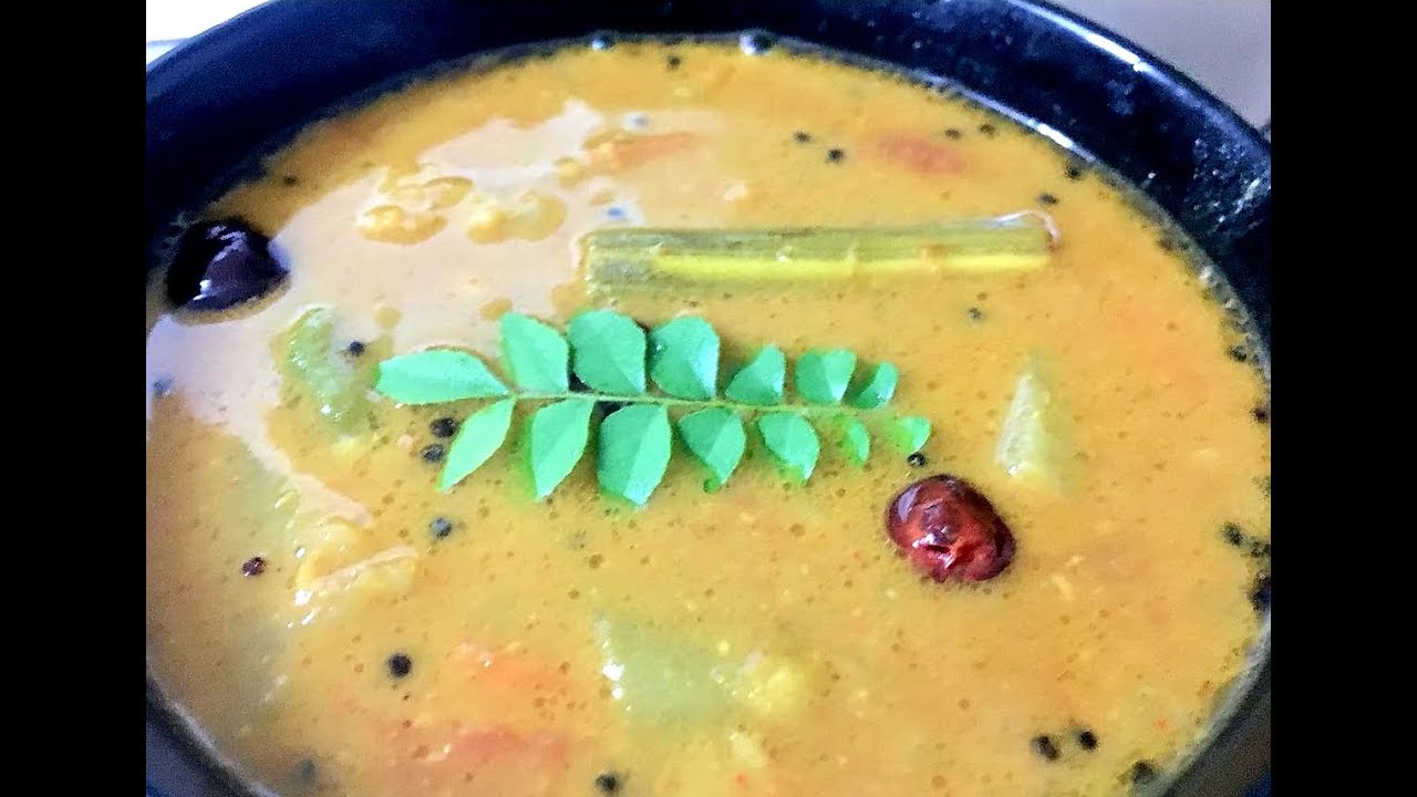 Sambar recipe by cooking with girija/varutharacha sambar/kerala style sambar
