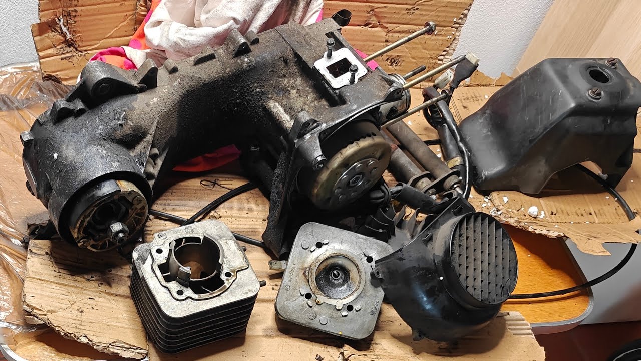 Unboxing motore Piaggio Skipper 125 150 2t mk1 tamburo 110 mm dalla Spagna! (parte 1)