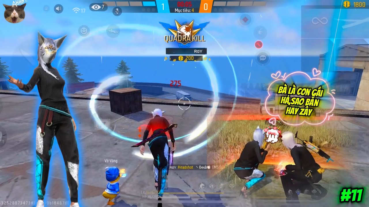 [Free Fire] Giả Gái Ghép Kênh Thế Giới Gặp Mấy Bạn Có Giọng 