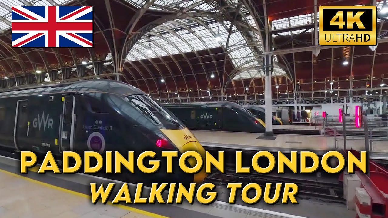 WALKING AROUND PADDINGTON STATION LONDON | Paddington Basin | 4K UHD Video Walk