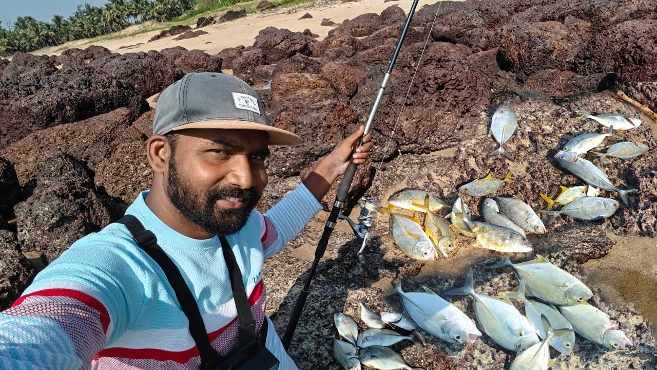 रॉड ला लागले पटापट मासे , सबिकीवर पकडले कोकर मासे | fishing in kokan @TejaGurav