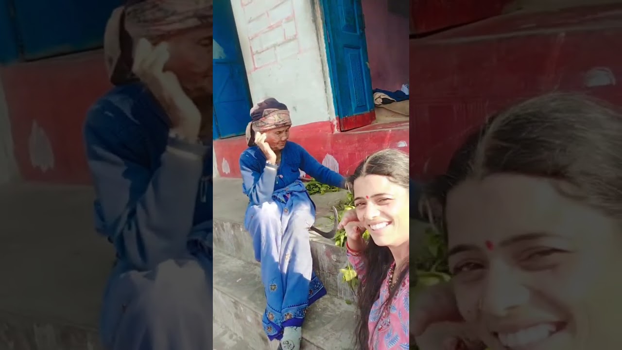 अम्मा के साथ बनाई वीडियो 