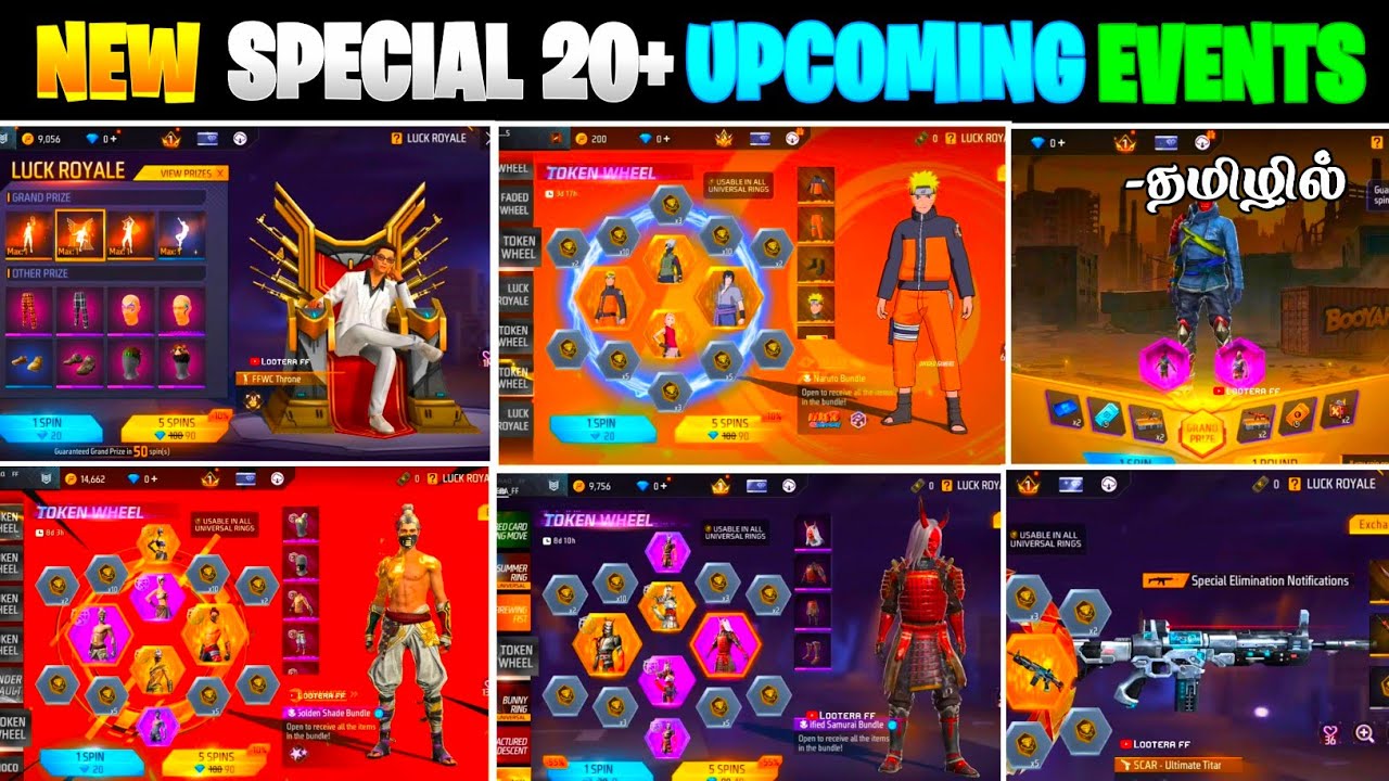 Upcoming Events 2026 Free Fire In Tamil | Free Fire New Event | Free Fire New Update 