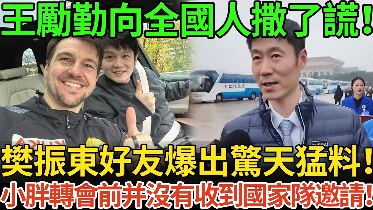 王勵勤向全國人撒了謊！樊振東好友爆出驚天猛料！小胖轉會前并沒有收到國家隊邀請！