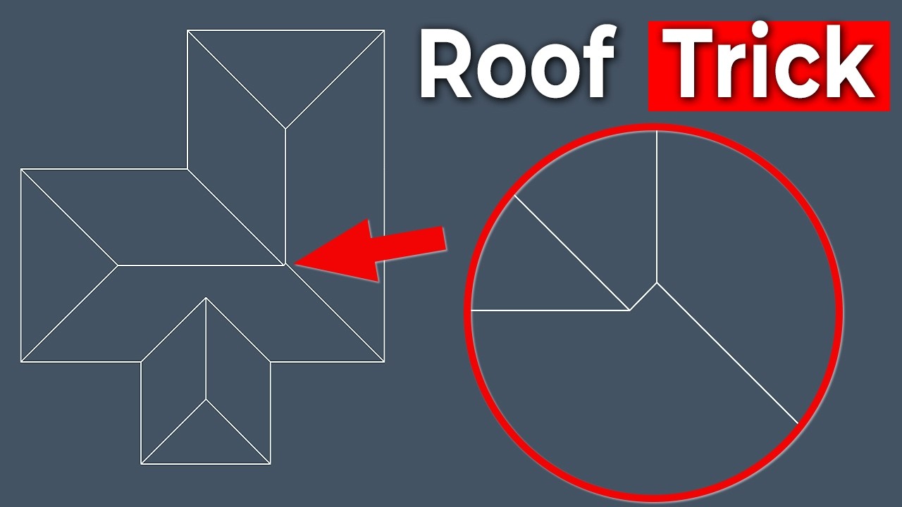 How to Draw Perfect Roof in AutoCAD Every Time