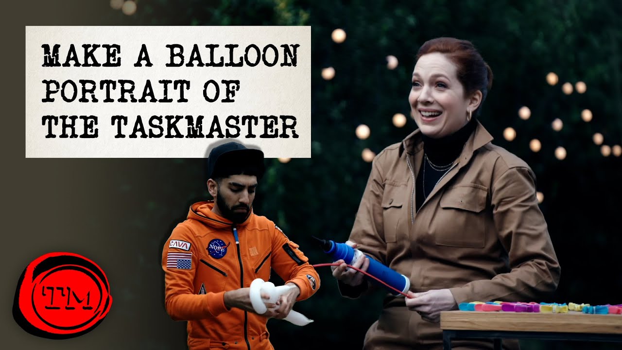Make a Portrait of The Taskmaster with Balloons and Your Clothes | Full Task | Taskmaster