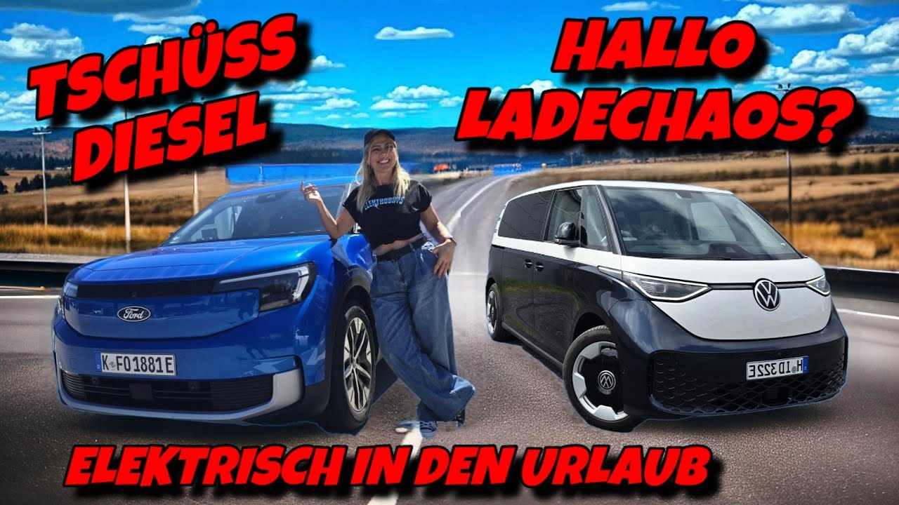 Diesel bleibt Zuhause! Elektro Kosten im Urlaub. VW ID.Buzz & Ford Explorer Roadtrip