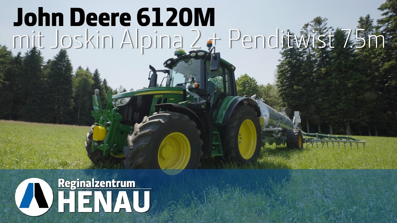 John Deere 6120m und Joskin Alpina 2 im Regionalzentrum Henau - Robert Aebi Landtechnik