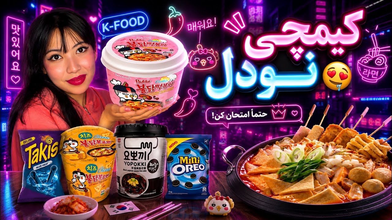 تست خوراکی های خارجی؛ از کره جنوبی تا اندوزی😁☝🏻