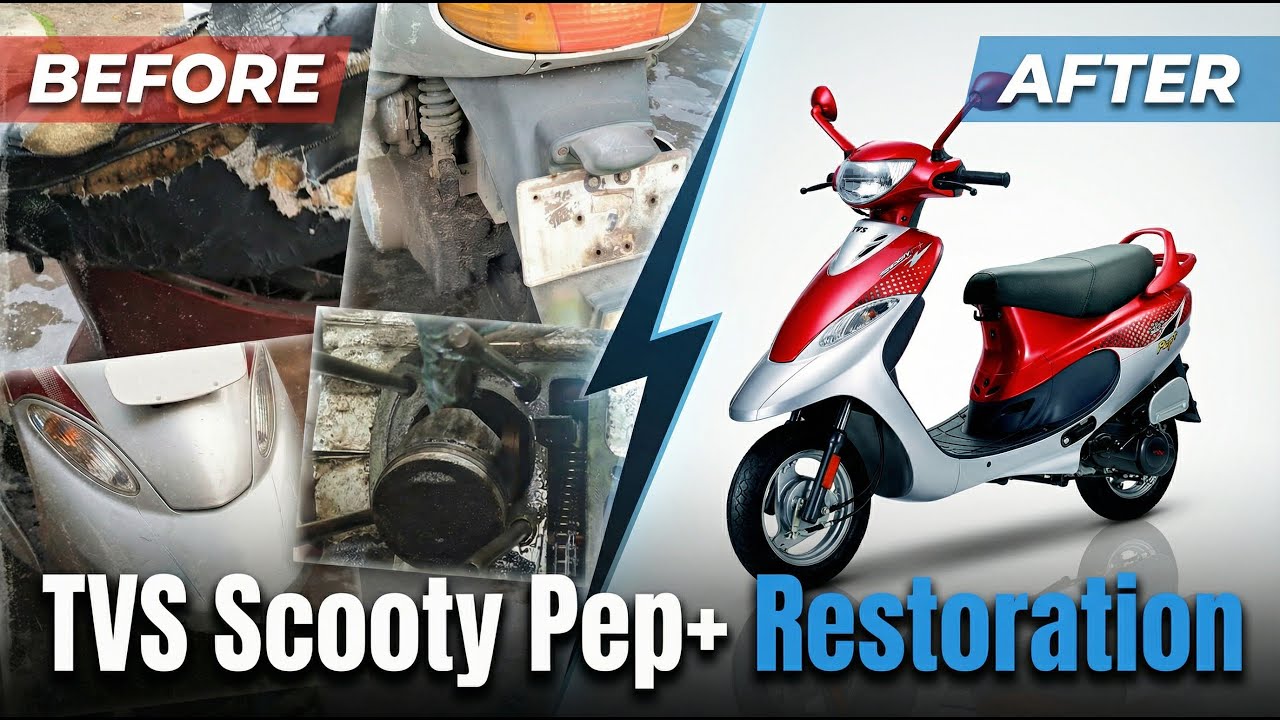 TVS Scooty Pept Restoration       #tvs #restoration #fastongears #scooty
