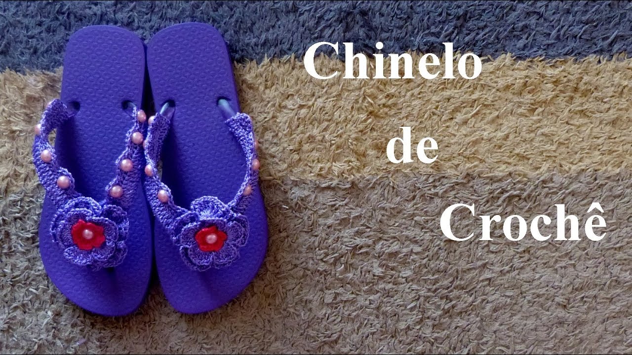 Chinelo \ sandália de crochê