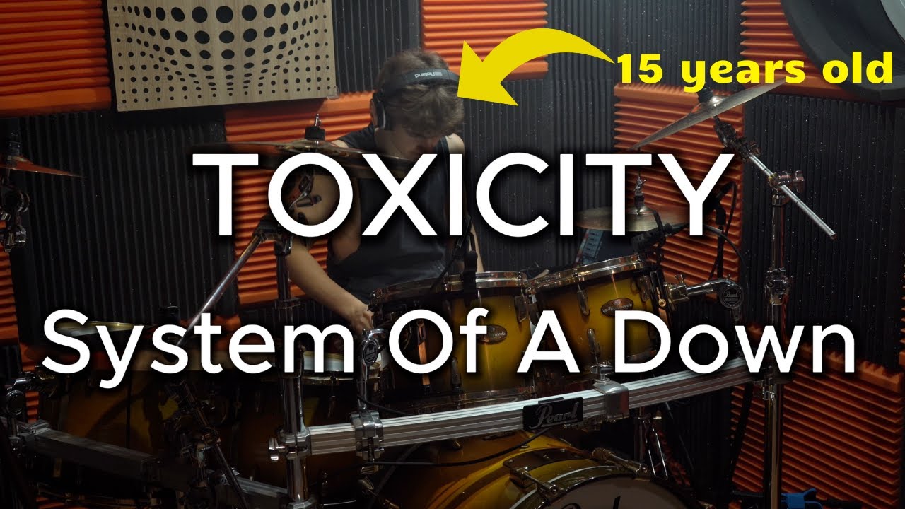 TOXICITY - System Of A Down - Drum cover - Polish 15 Years Old DRUMMER NBA + BONUS