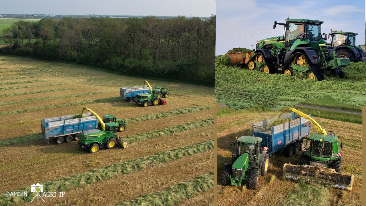 🇺🇸 Ensilage XXL 🌾 / 3 Ensileuses John Deere & 10 Tracteurs 🚜 / ETA VALANCE