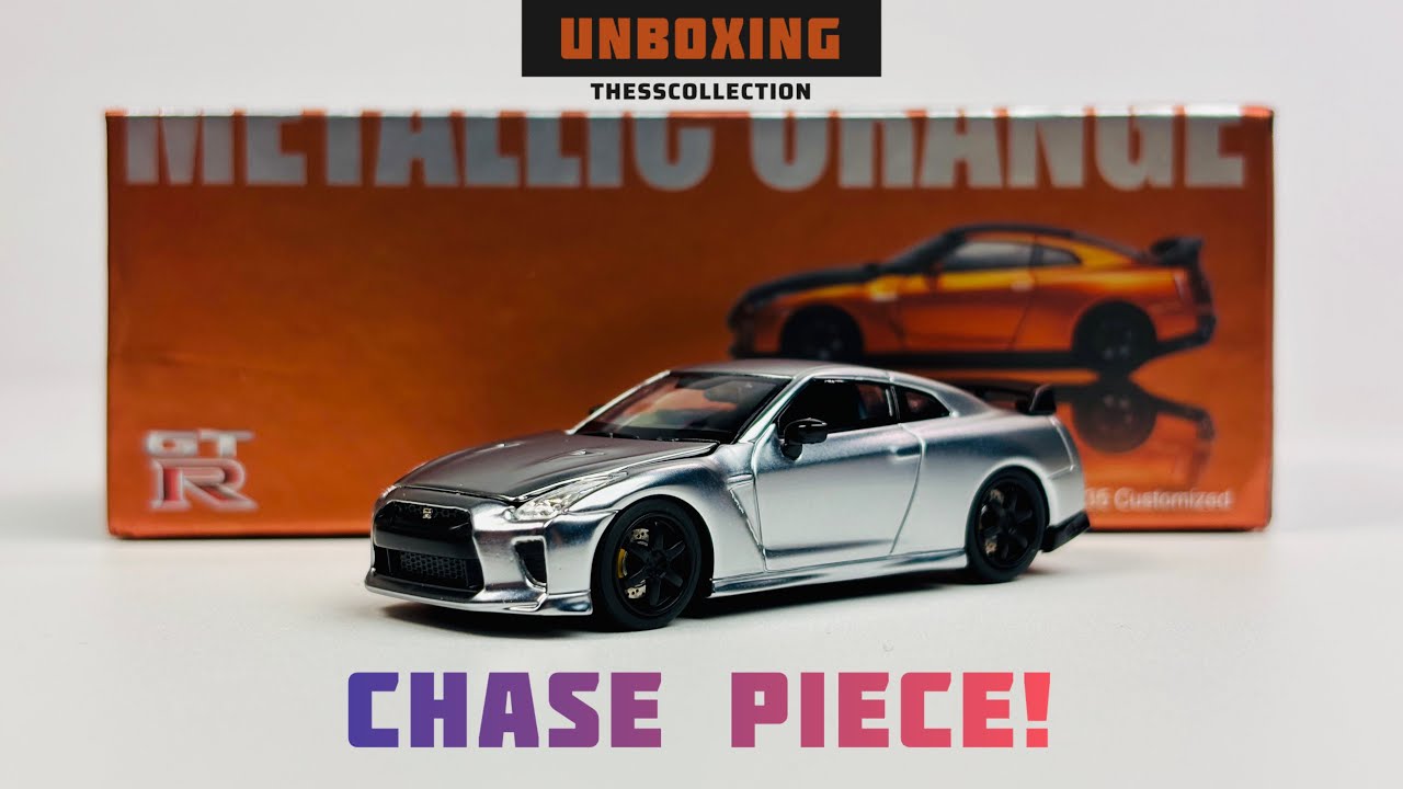 Nissan Skyline GT-R R35 Customized | Motorhelix | Chase Piece | Metallic Orange/Silver 🧡🩶🖤