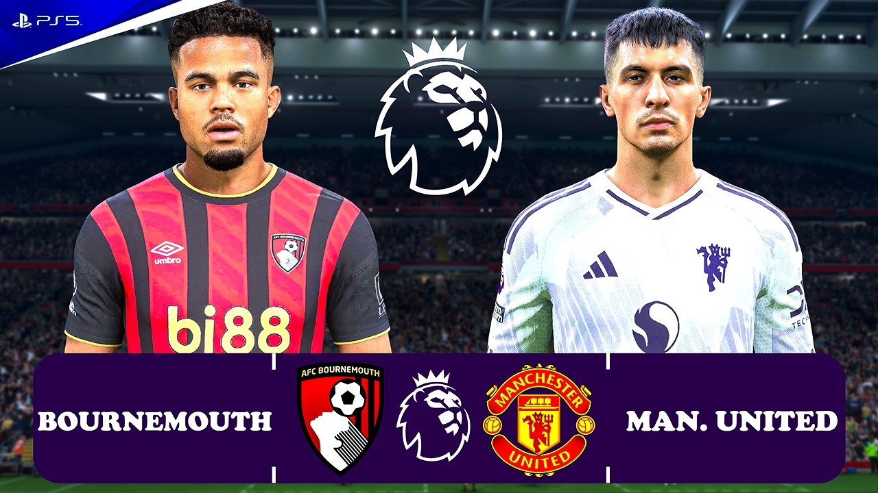 Bournemouth vs. Manchester United | Premier League 25/26 Match | PS5™ Pro [4K] Evanilson, Mbeumo
