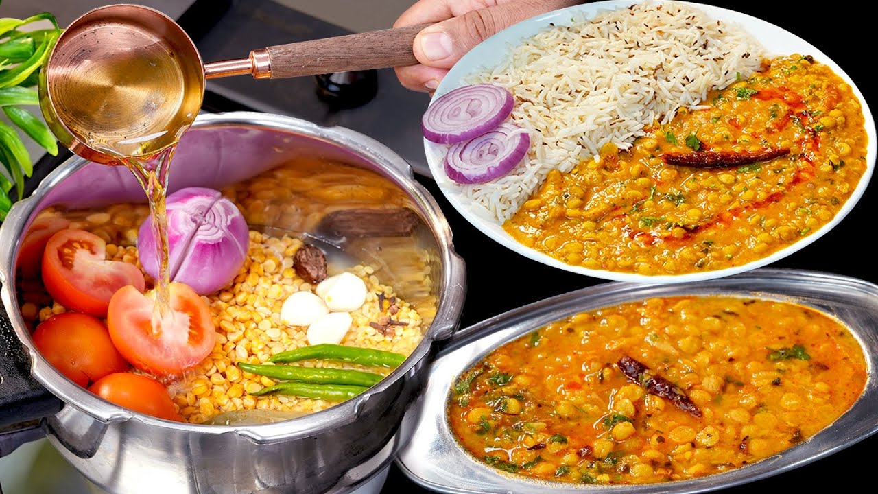 दाल बनाने का ये तरीका देख लिया तो ज़िन्दगी भर याद रहेगा | DAL FRY TADKA -  चना दाल मसाला