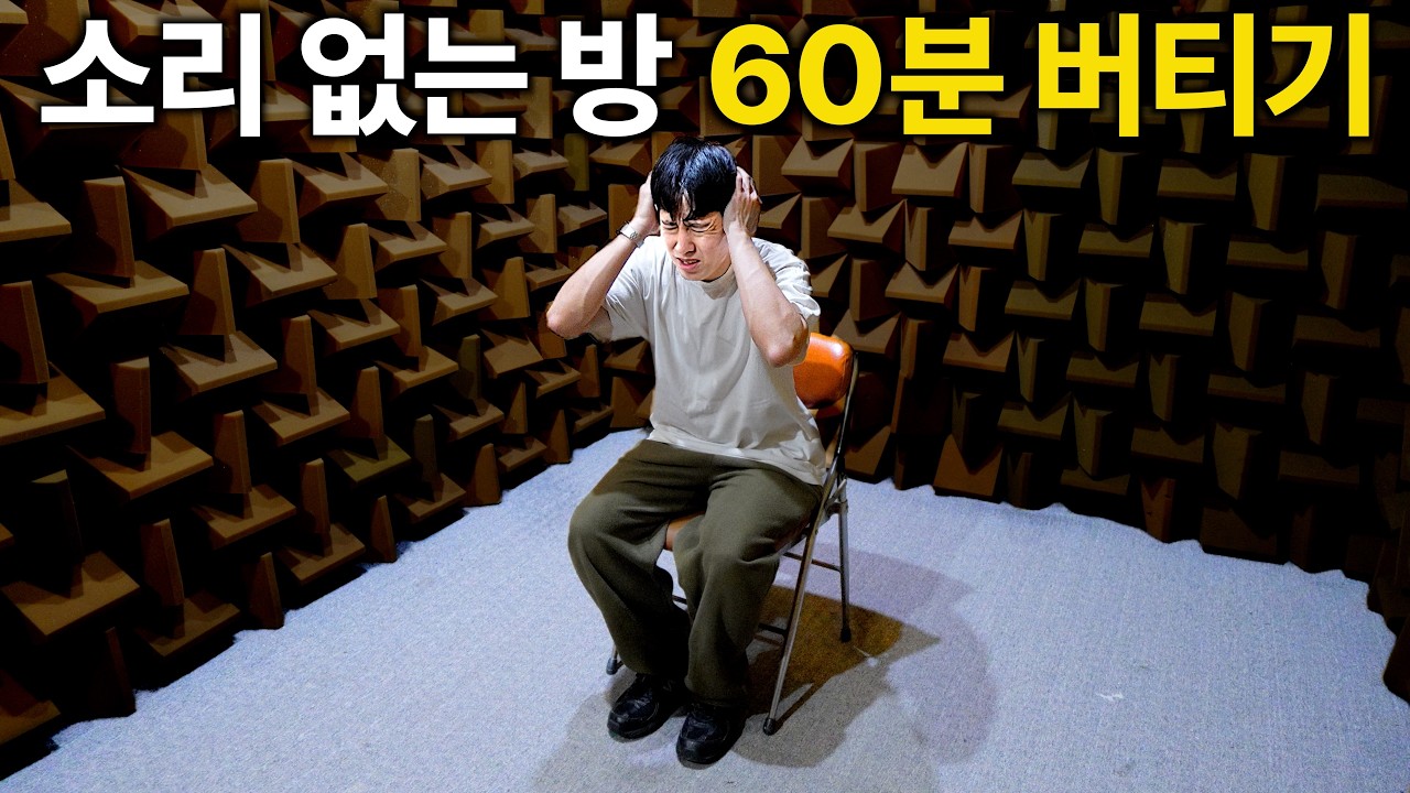 60분 동안 소리 없는 방에 갇히면 생기는 일