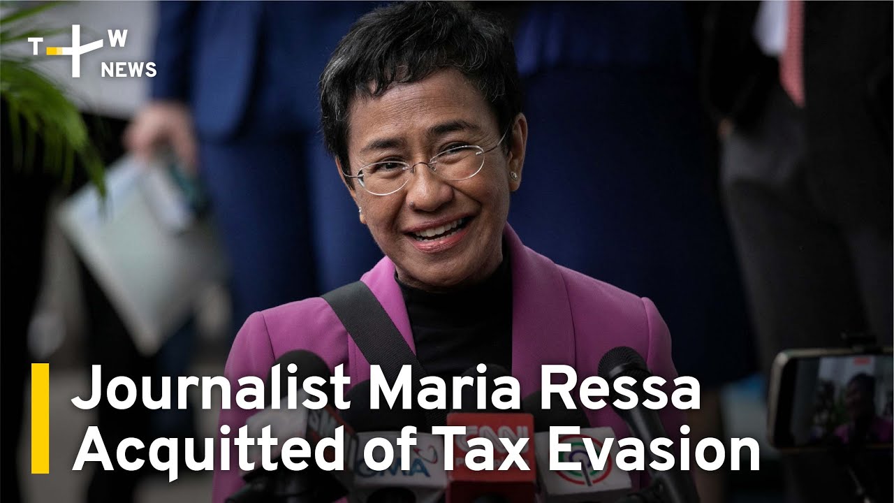 Nobel-Winning Philippine Journalist Maria Ressa Acquitted of Tax Evasion | TaiwanPlus News
