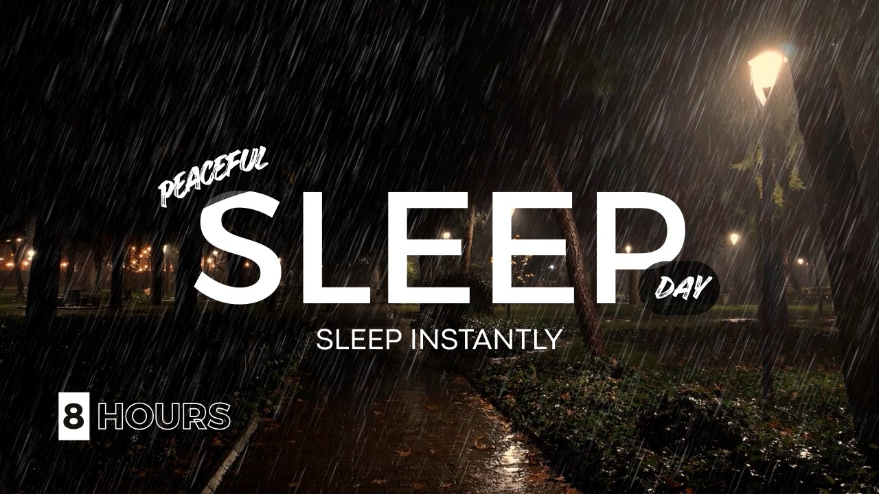 💤 Night Rain Atmosphere for Sleep 🌧️ | Deep Rest All Night Sounds