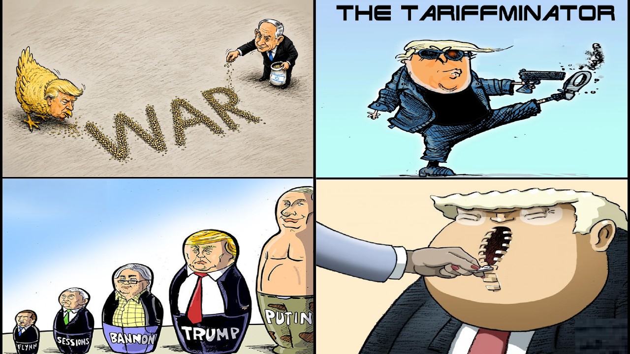 Истинное лицо Трампа показано в этих карикатурах 👀| 11 АВГУСТА