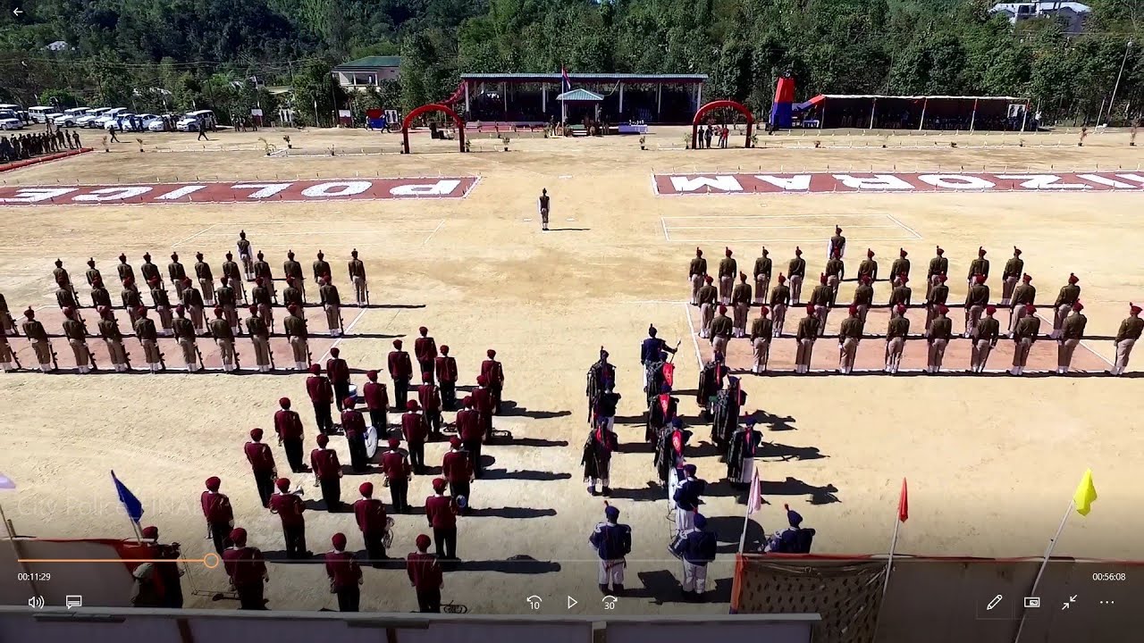 Aizawl City Police passing out parade 2016