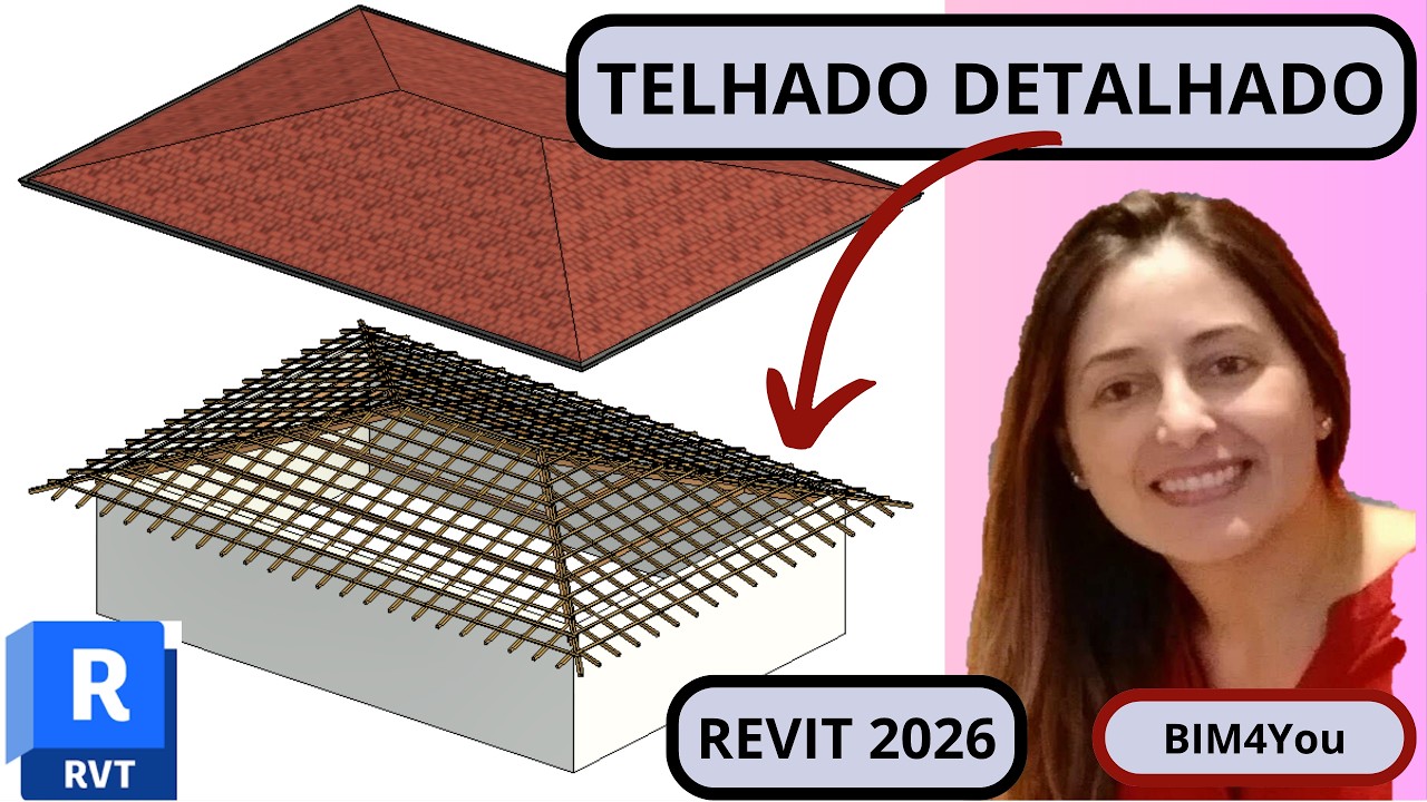 Como Modelar um TELHADO DETALHADO no Revit 2026 - Passo a Passo   Dicas BIM4You