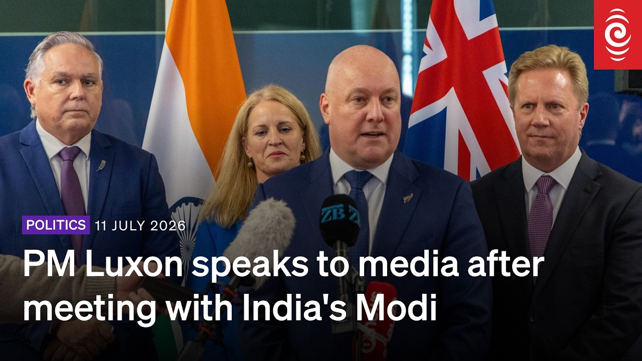 PM Luxon speaks to media after meeting with India's Modi | RNZ