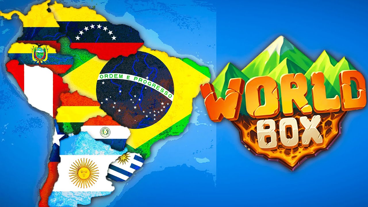 CRIEI um BATTLE ROYALE da AMÉRICA do SUL MODERNA no WORLDBOX!