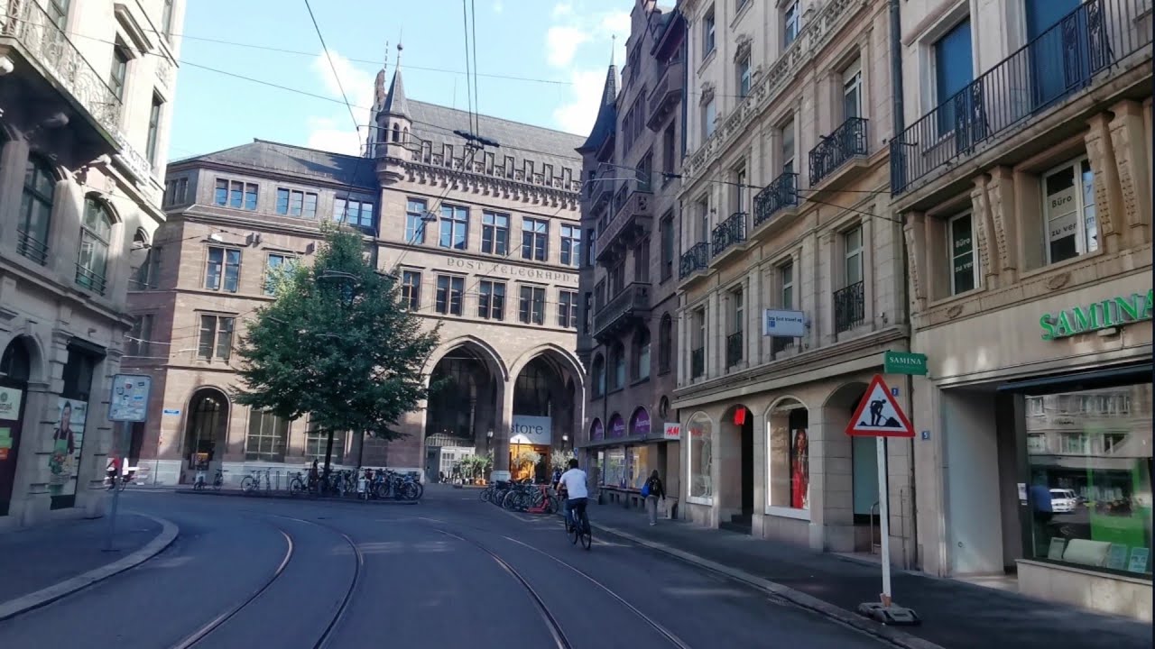 Walking in 🇨🇭Basel Switzerland. Part 3. Falkenstrasse via Gerbergasse. #4k