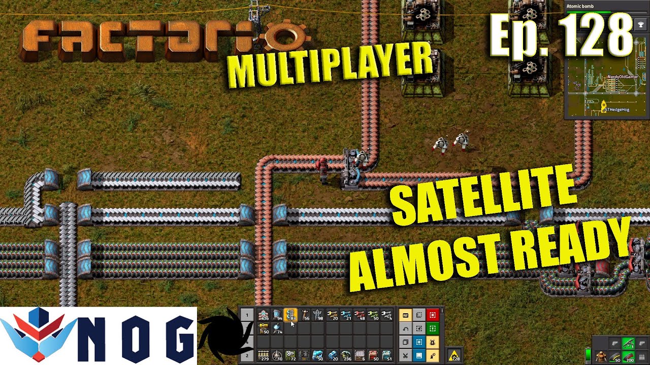 Factorio Multiplayer with STHedgehog Ep128 | Satellite Progress